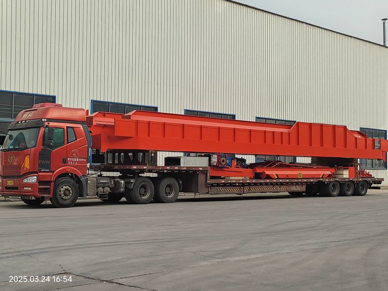 通用橋式起重機 QDXX32/5t—19.5m 電動單梁橋式起重機 2臺 LD10t—16.5m 制作完成，發(fā)往河北石家莊交付客戶使用。